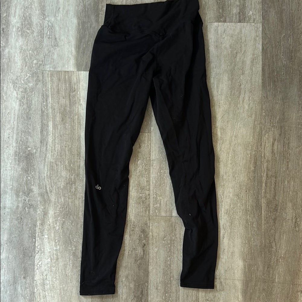 ALO Yoga Fleece Lined Black Leggings